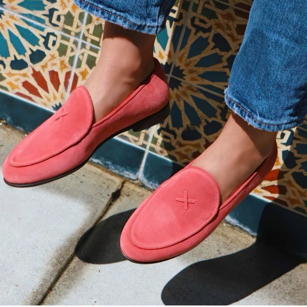 NWOB Del Toro Suede Milano Loafers begonia suede size 8.5 - Picture 2 of 10